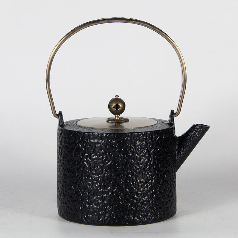 1200ml Japanese Style Plain Iron Pot With Tea Filter For Household Use - Walfos® Kitchenware