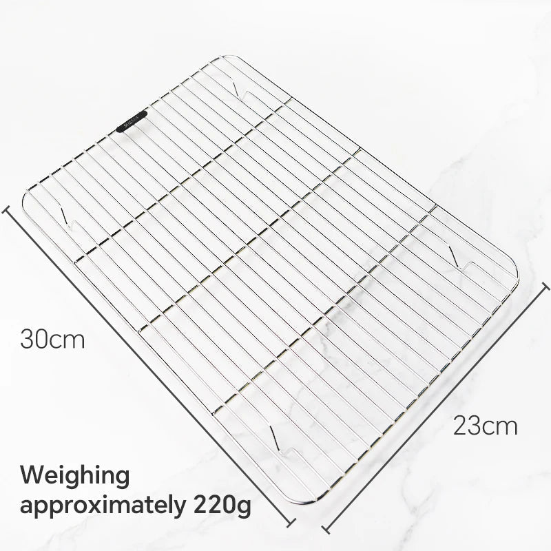 304 stainless steel cooling rack with feet, bread, biscuits food household oven thickened heat dissipation barbecue baking rack - Walfos® Kitchenware