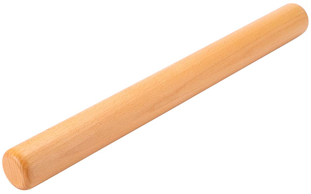 Classic French Rolling Pins Bamboo Wooden Rolling Pin for Baking Pizza Dough Pie Cookie, 13-Inch