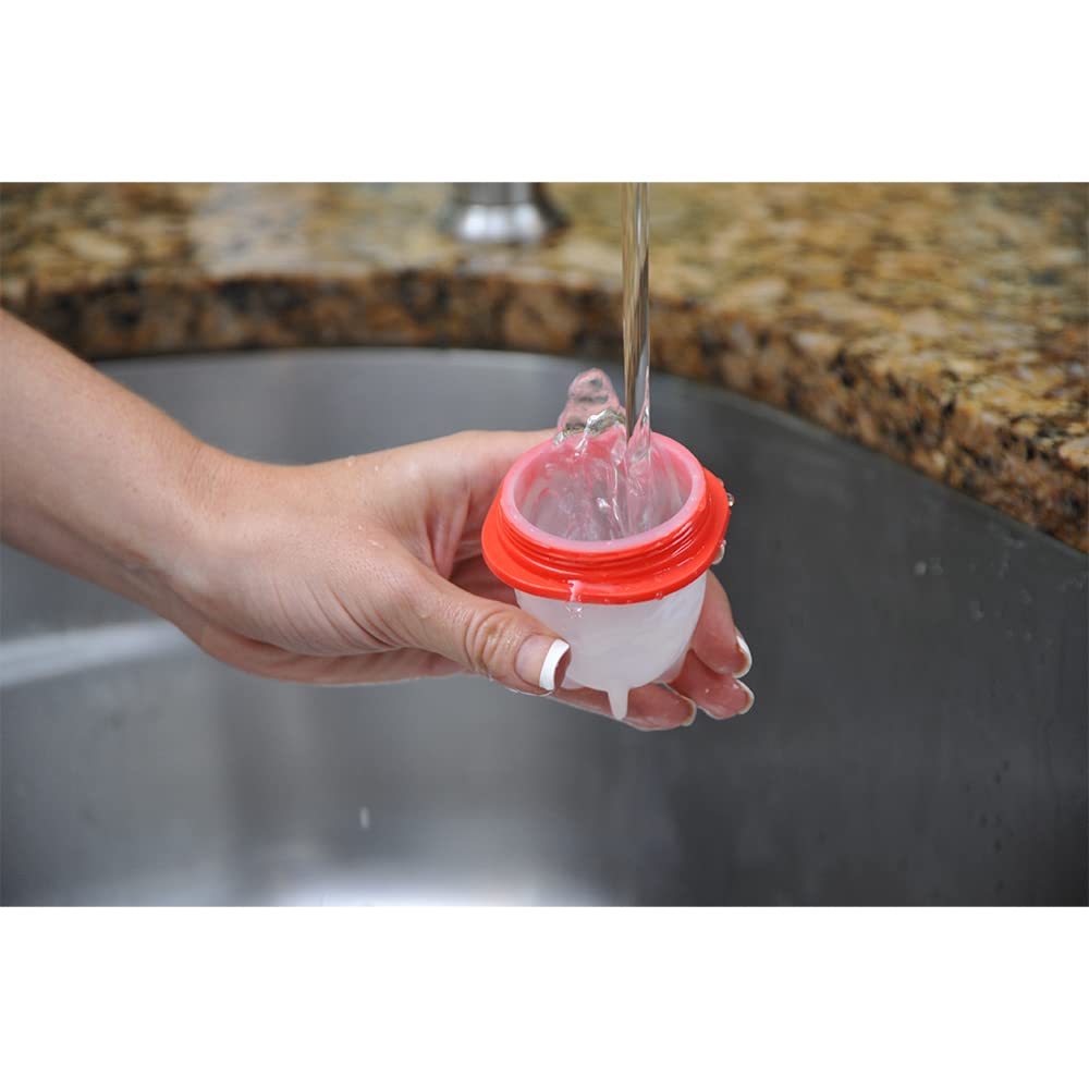 Egglettes Egg Cooker - jajka na twardo bez skorupki, 4 kieliszki do jajek