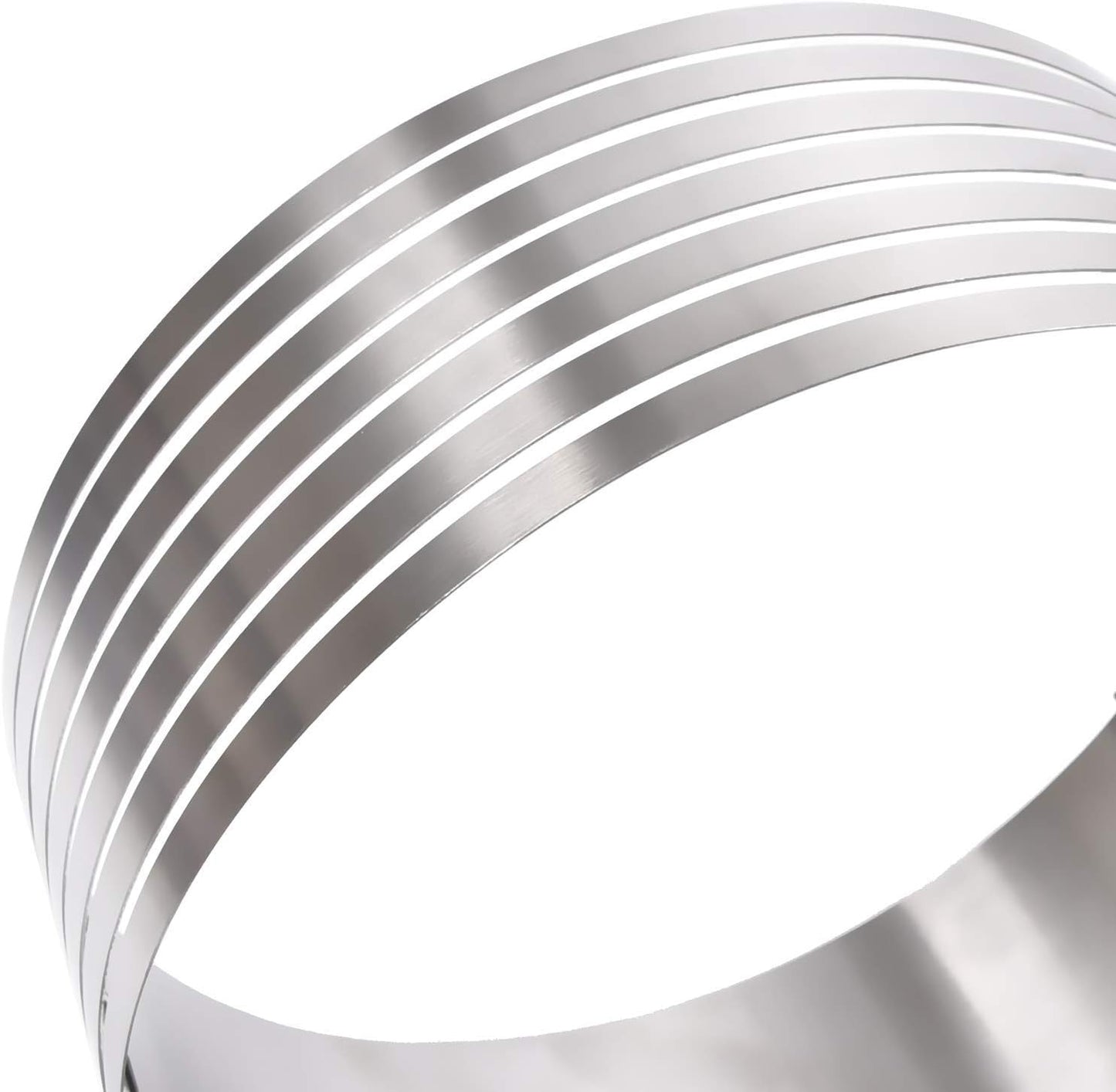 Cake Leveler Slicer, Adjustable Round Cake Rings, Cake cutter, 7 Layer Stainless Steel Cake Slicing Accessories, 9.8-12.2 inch