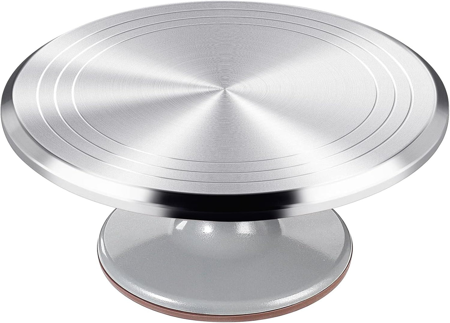 12 Inch Round Aluminum Revolving Cake Decorating Stand,Cake Turntable, Rotating Cake Stand,for Cake,Pastries and Cake Decorations