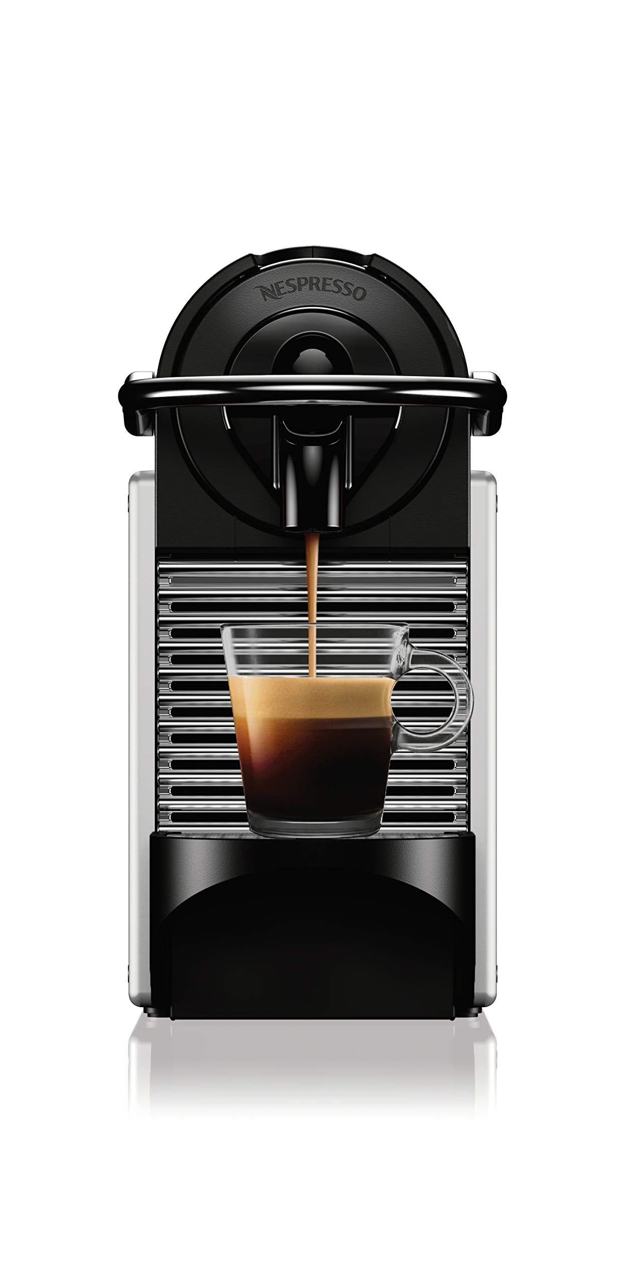 Ekspres do kawy Nespresso Pixie firmy De'Longhi, 1100 ml, aluminium, srebrny