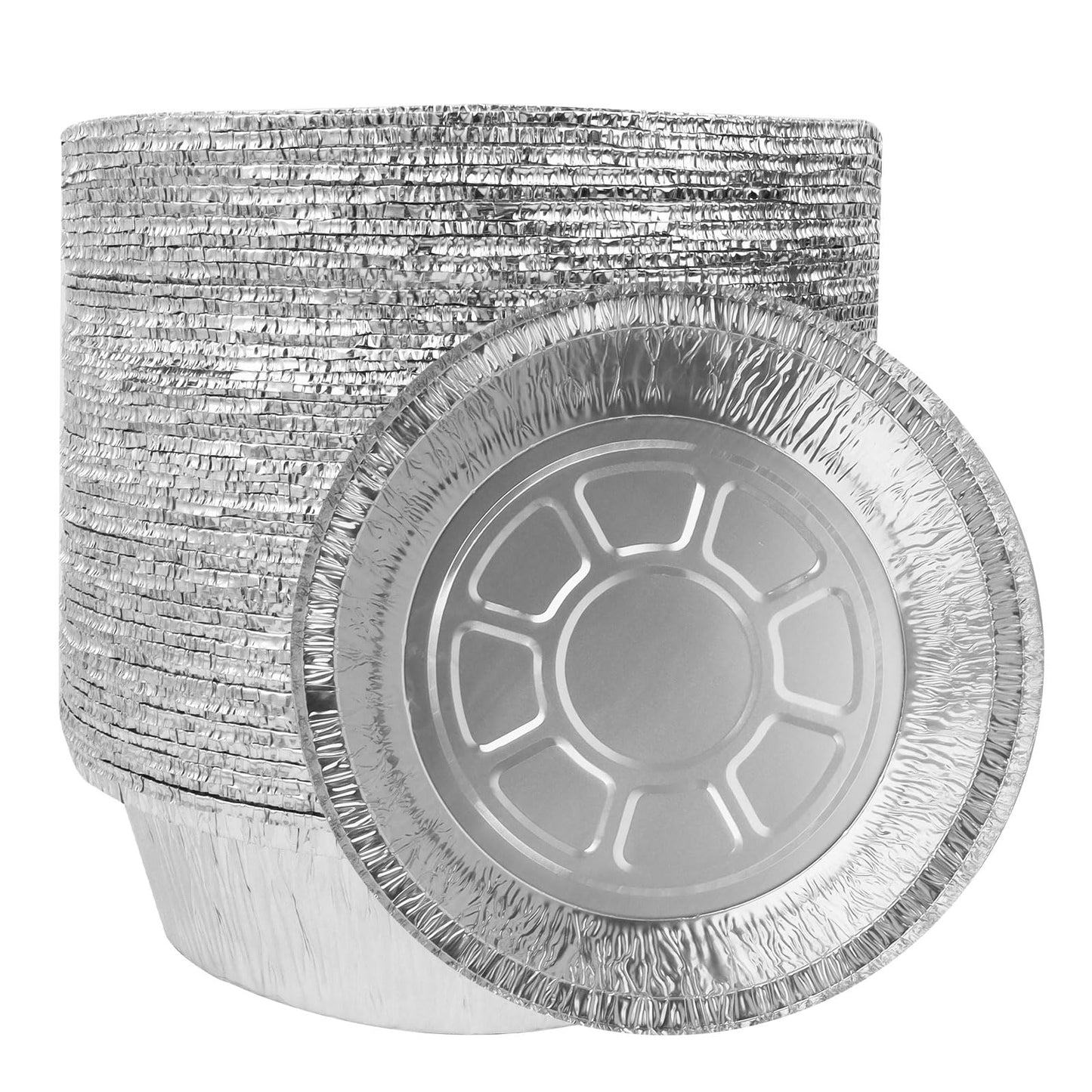 4 Inch Aluminum Foil Mini Pie Pans 50Pcs - Disposable Small Mini Pie Tins Pot Pie Tins For Bakeries, Cafes, Restaurants - Durable Mini Tart Pans for Pie, Fruit Tarts, Quiche (50, 4 Inch)