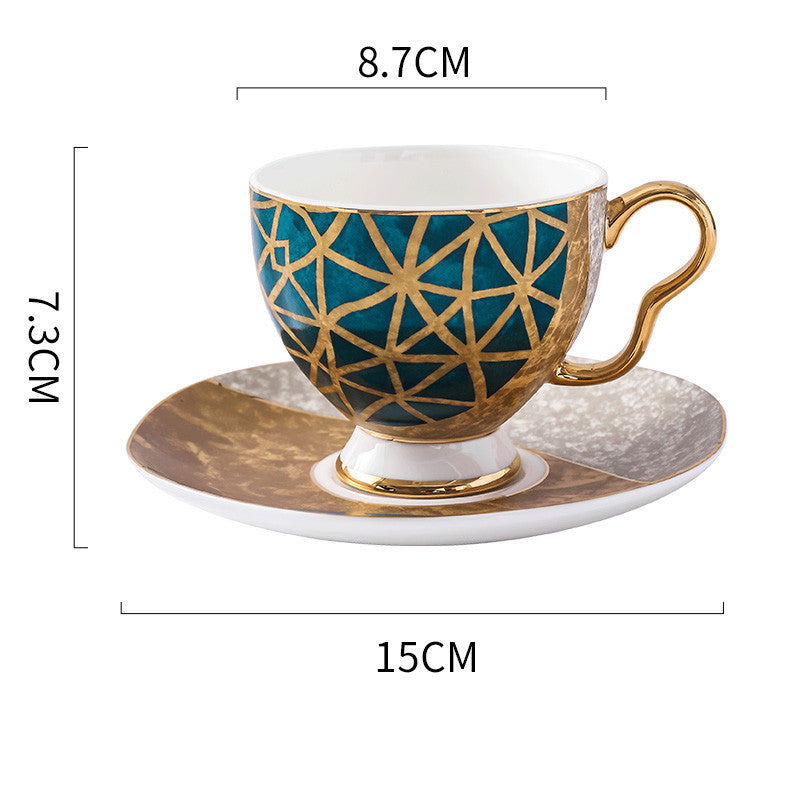Bone China Coffee Cup and Saucer Set - Walfos® Kitchenware