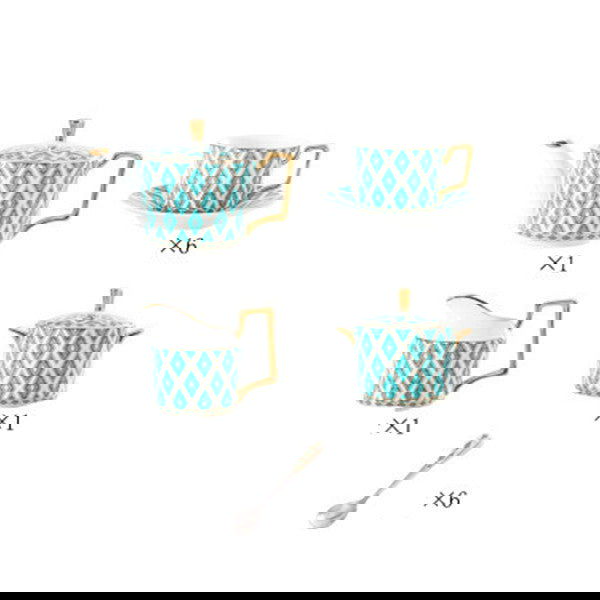 British Afternoon Tea Set Bone China Household - Walfos® Kitchenware
