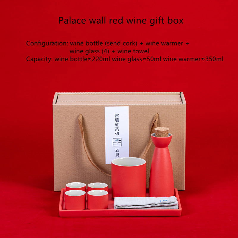 Ceramic Red Wine Set Sake Jug - Walfos® Kitchenware