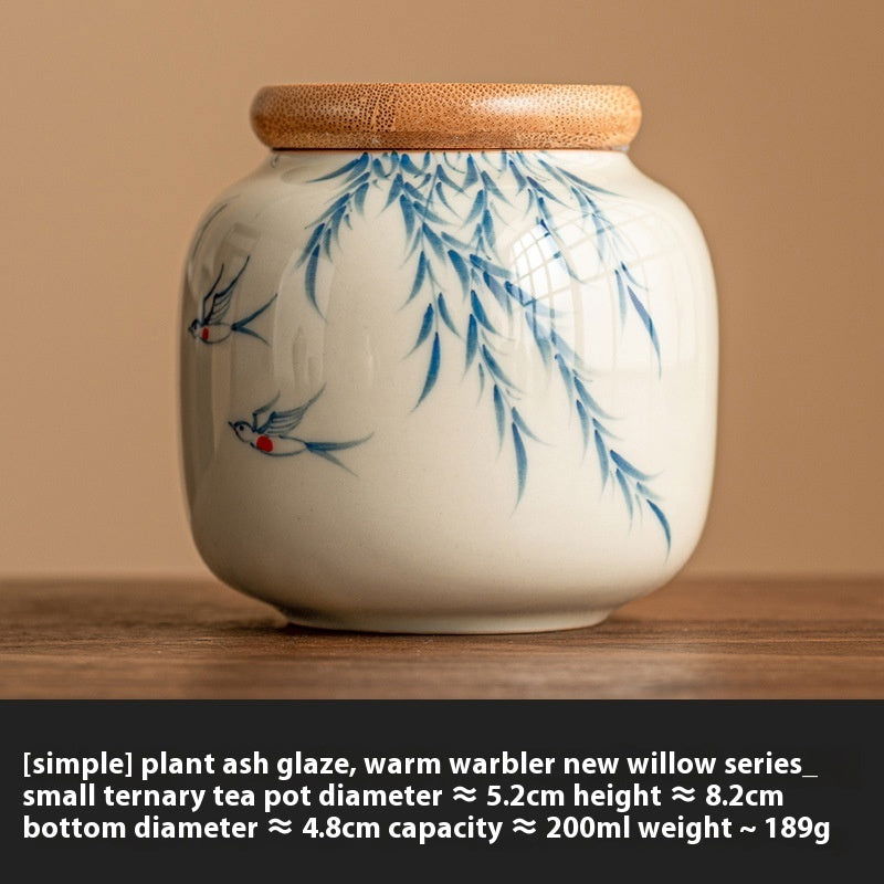 Chinese Calligraphy Tea Pot Ceramic Mini - Walfos® Kitchenware