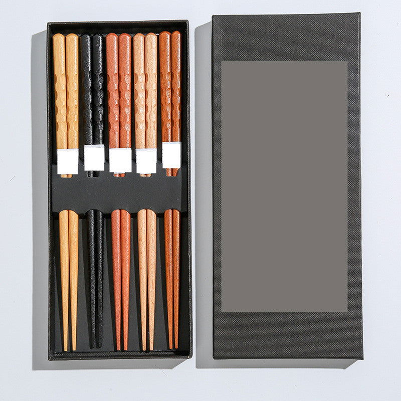 Chopsticks Household Wooden Chopsticks Gift Box Set - Walfos® Kitchenware