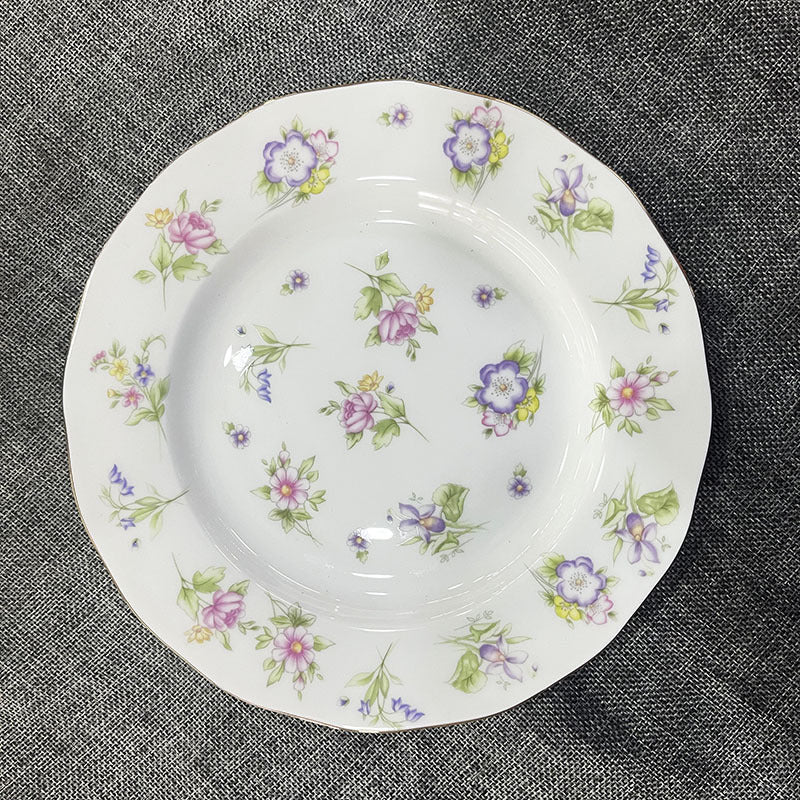 Creative Bone China Plate Household Ceramic Flat Plate - Walfos® Kitchenware