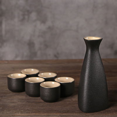 Creative Japanese Sake Sake Set Ancient Style Ceramic Set - Walfos® Kitchenware