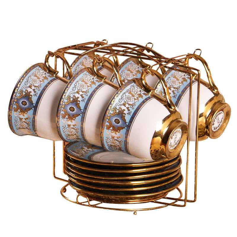 European-style Bone China Coffee Set British Afternoon Tea Cup Simple Household - Walfos® Kitchenware