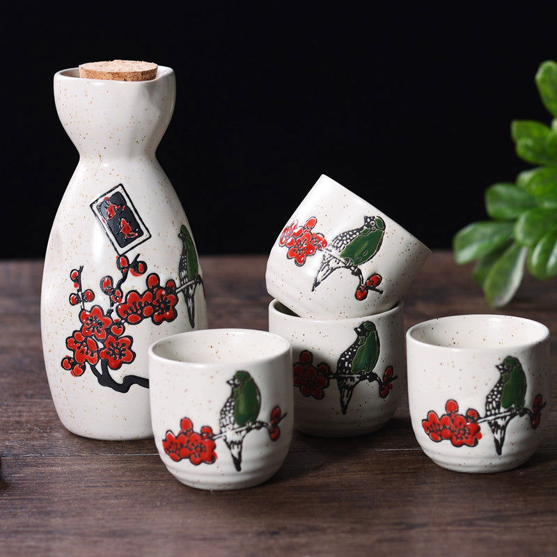 Household Ceramic Japanese Sake Bottle Set - Walfos® Kitchenware