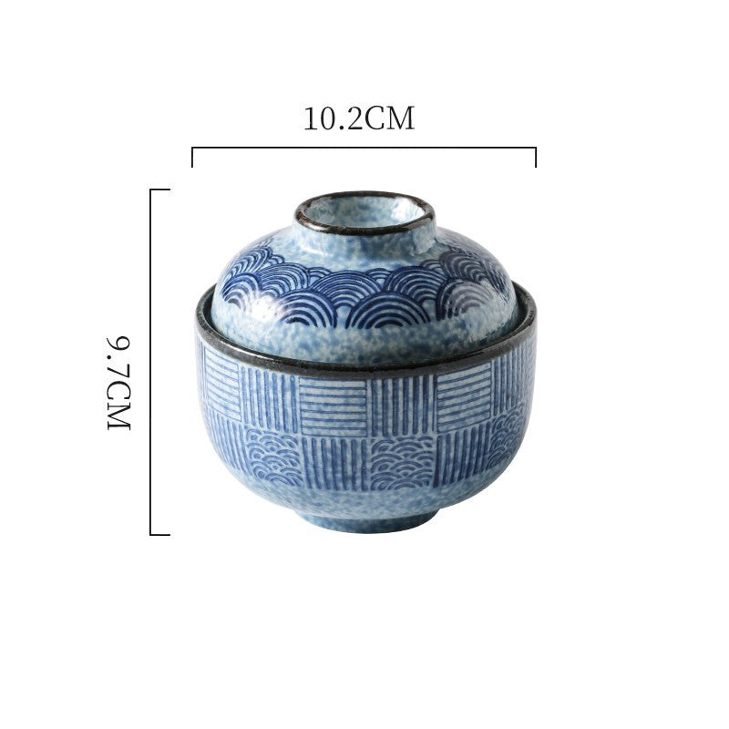 Household Dessert Japanese Ceramic Stew Bowl - Walfos® Kitchenware