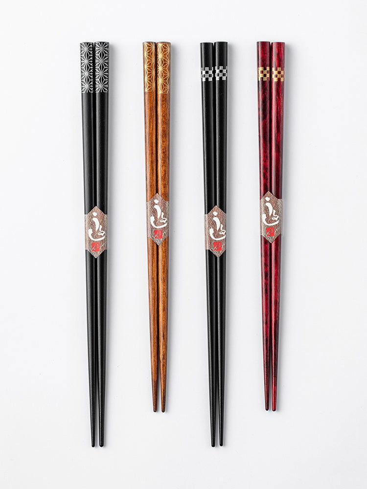 Household Japanese Style Pointed Solid Wood Chopsticks - Walfos® Kitchenware