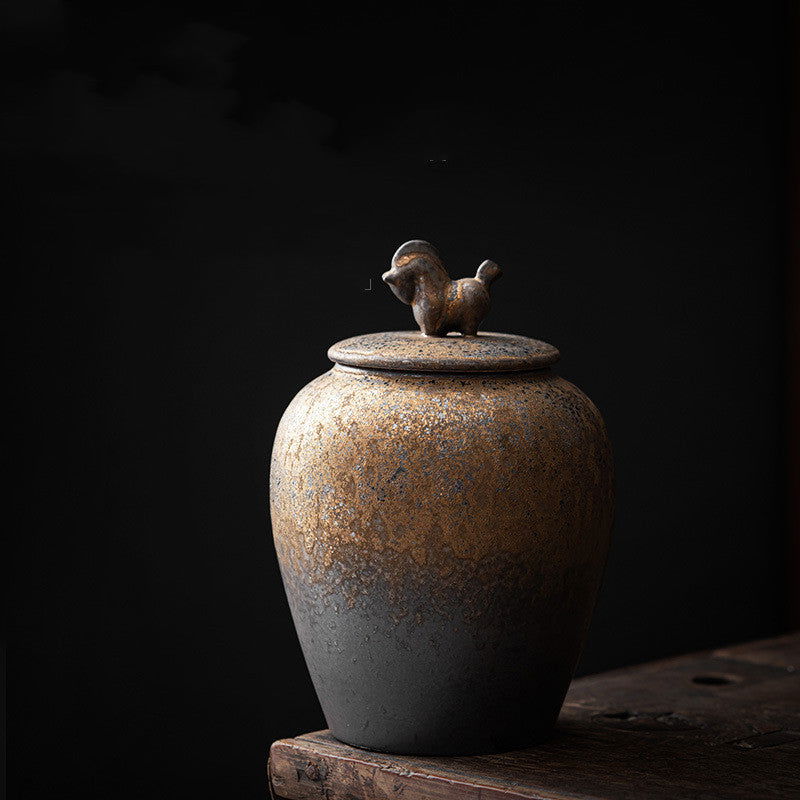 Household Minimalist Sealed Ceramic Tea Pot - Walfos® Kitchenware