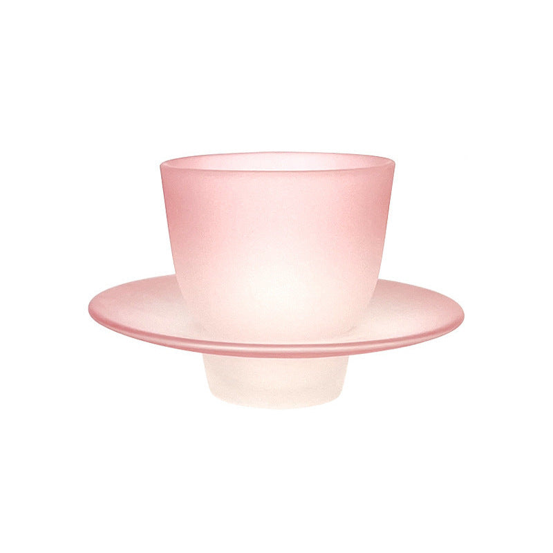 Japanese-style Atomized Glass Tea Cup Plate Combination - Walfos® Kitchenware