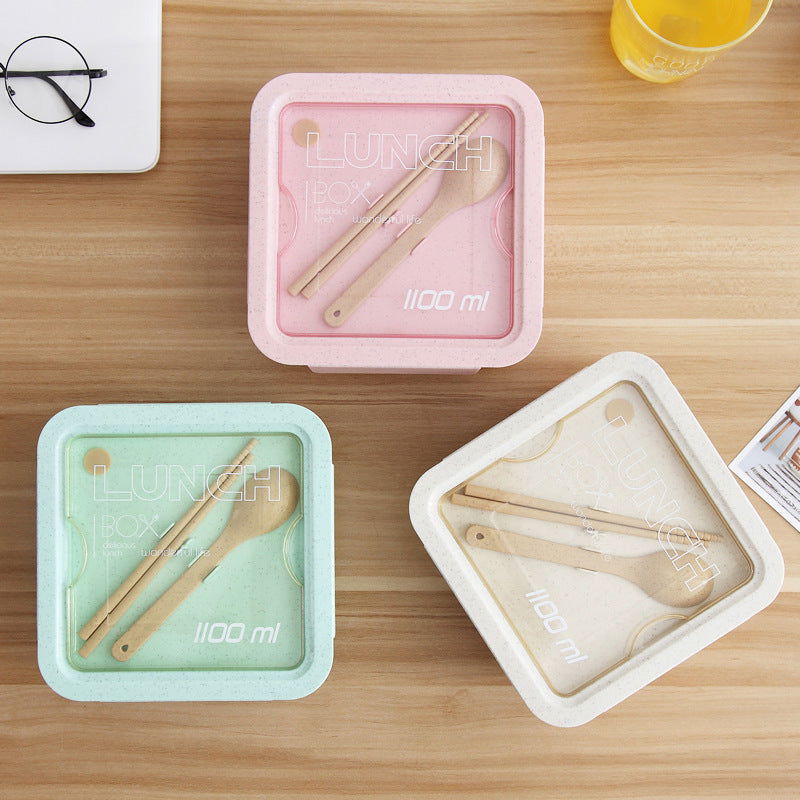 Japanese-style Student Can Microwave-separated Bento Box - Walfos® Kitchenware