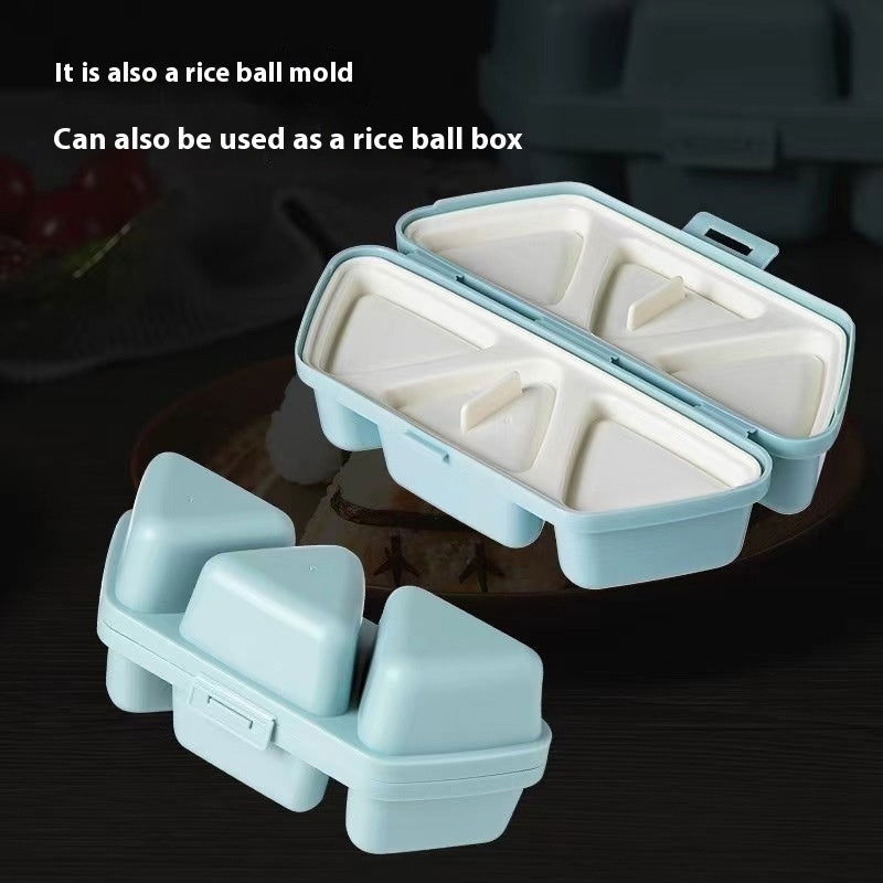Japanese-style Triangle Six-in-one Grinding Tool Rice Ball Portable Outdoor Outing Sushi Bento Box Picnic Lunch Box - Walfos® Kitchenware