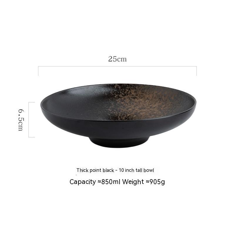 Japanese Ceramic Bamboo Hat Salad Bowl - Walfos® Kitchenware