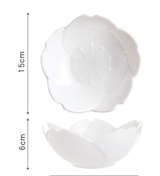 Japanese Ceramic Sakura Plate Creative Dinner Plate - Walfos® Kitchenware