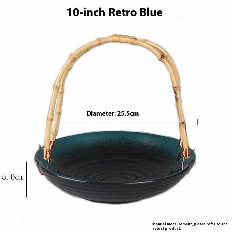 Japanese Cuisine Plate With Handle Basket Plate - Walfos® Kitchenware