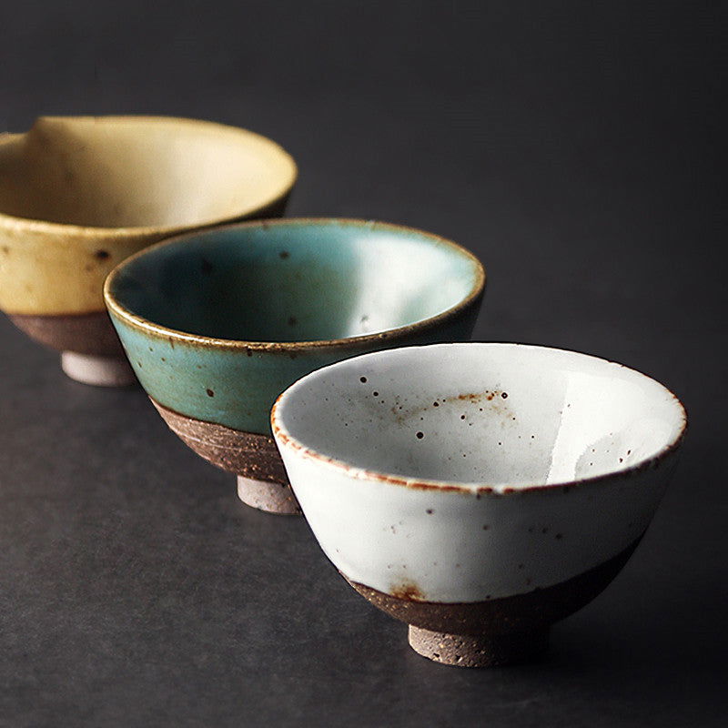 Japanese Handmade Vintage Stoneware Large Capacity Tea Cup - Walfos® Kitchenware