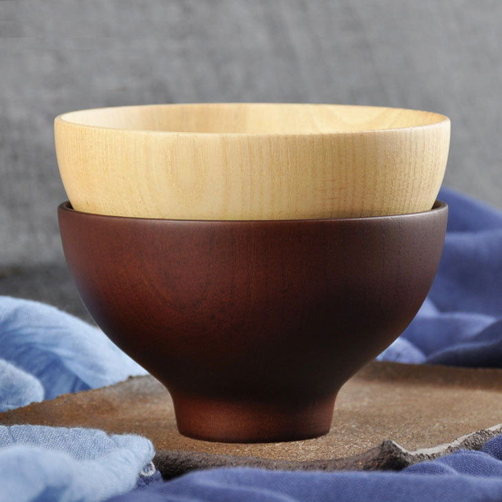Japanese Jujube Wooden Bowl Wooden Rice Bowl Soup Bowl - Walfos® Kitchenware