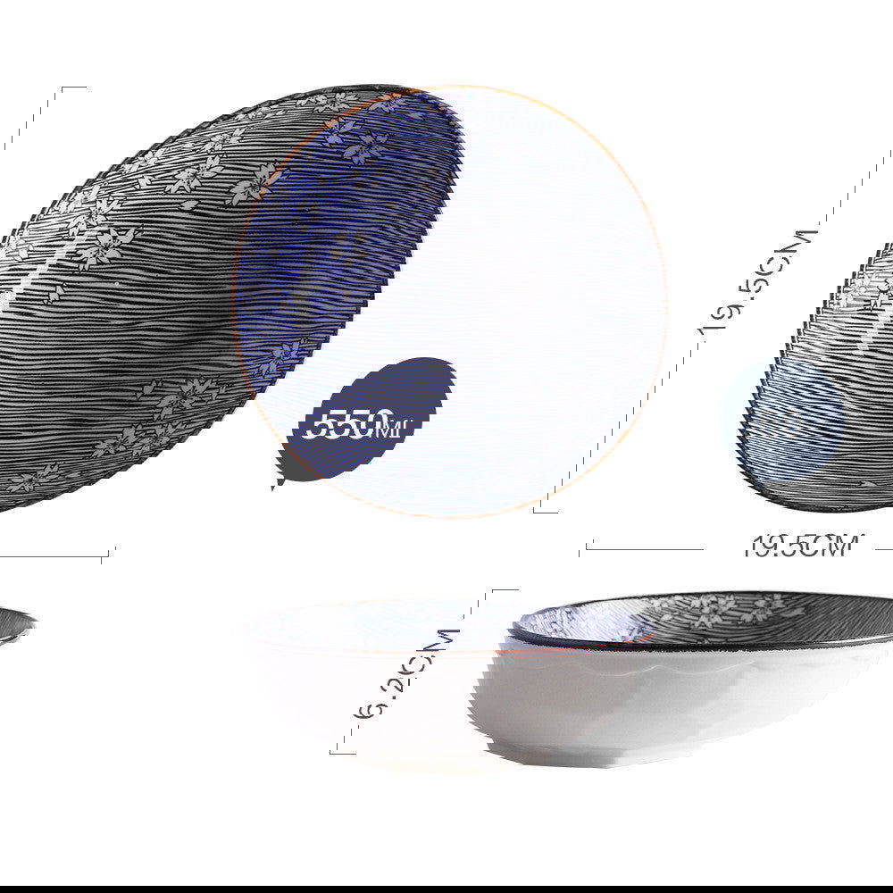 Japanese Style Hand-painted Ceramic Tableware Rice Bowl Soup Bowl Noodle Bowl Plate - Walfos® Kitchenware