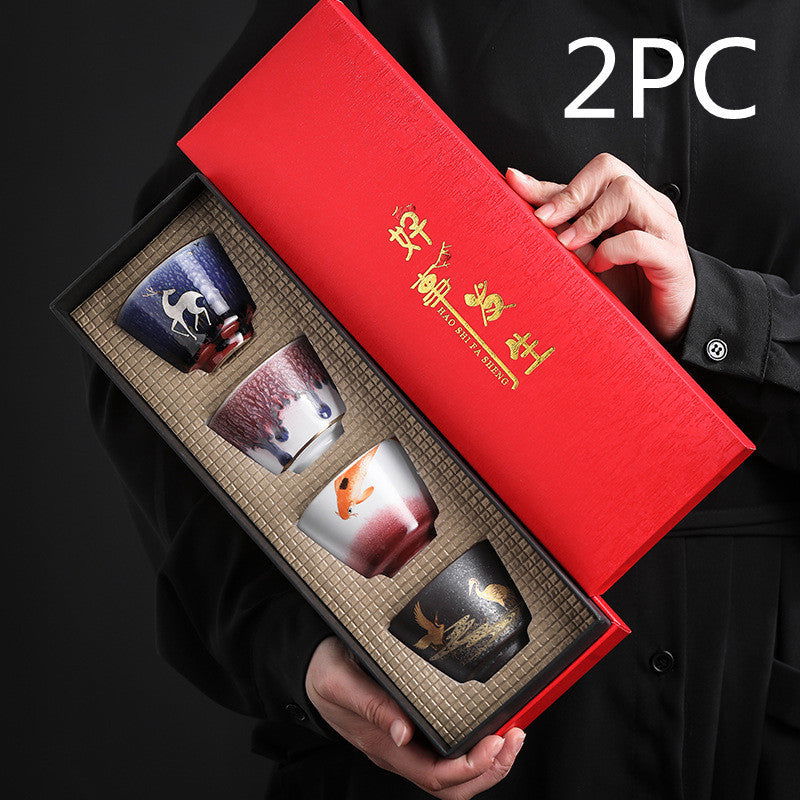 Japanese Style Hand Made Ceramic Tea Cup Set - Walfos® Kitchenware