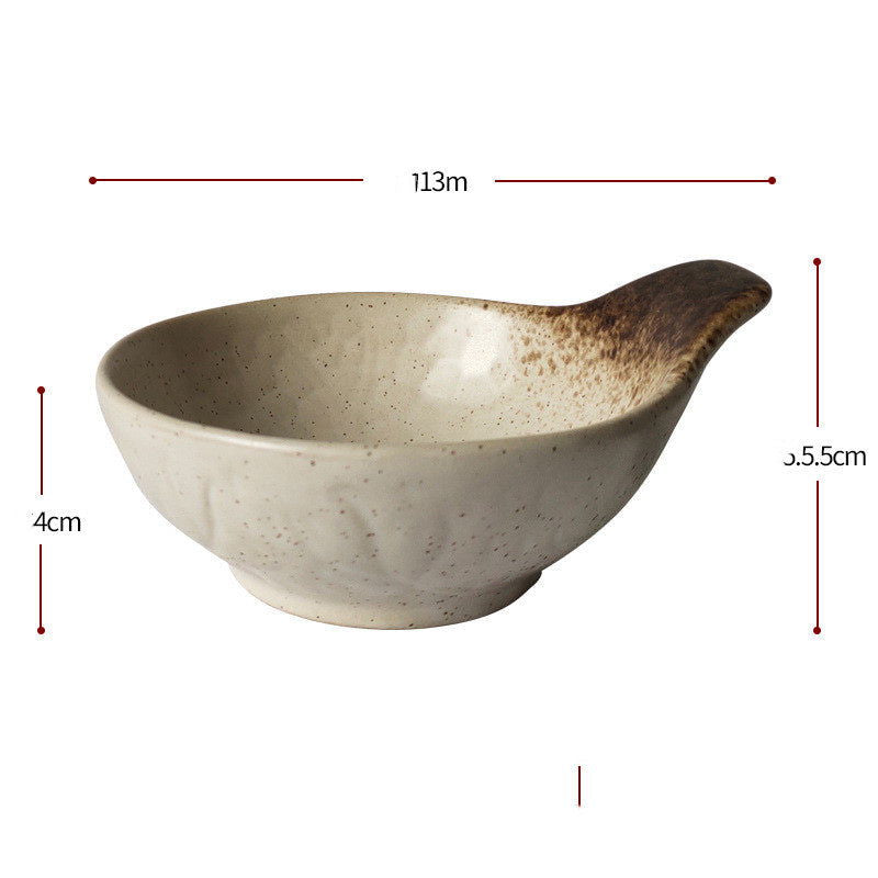 Japanese Style Simple Ceramic Bowl Small Rice Bowl Soup Bowl - Walfos® Kitchenware