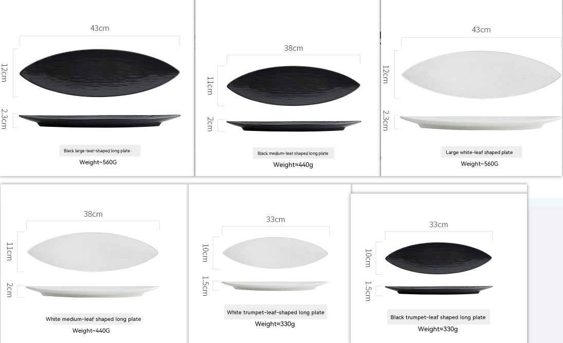 Japanese Style Sushi Plate Ceramic Dessert Plate - Walfos® Kitchenware