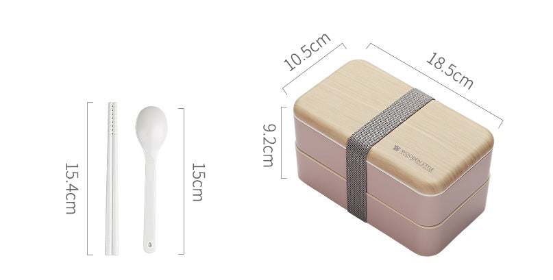 Japanese bento box office worker ins double separated lunch box - Walfos® Kitchenware