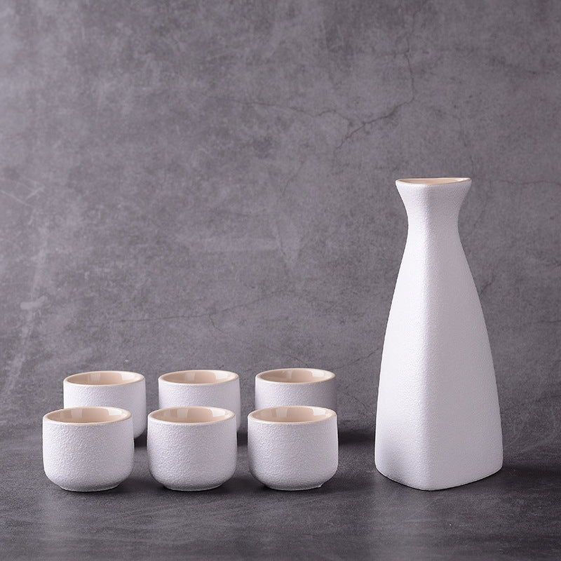 Japanese style stoneware wine set, ceramics - Walfos® Kitchenware