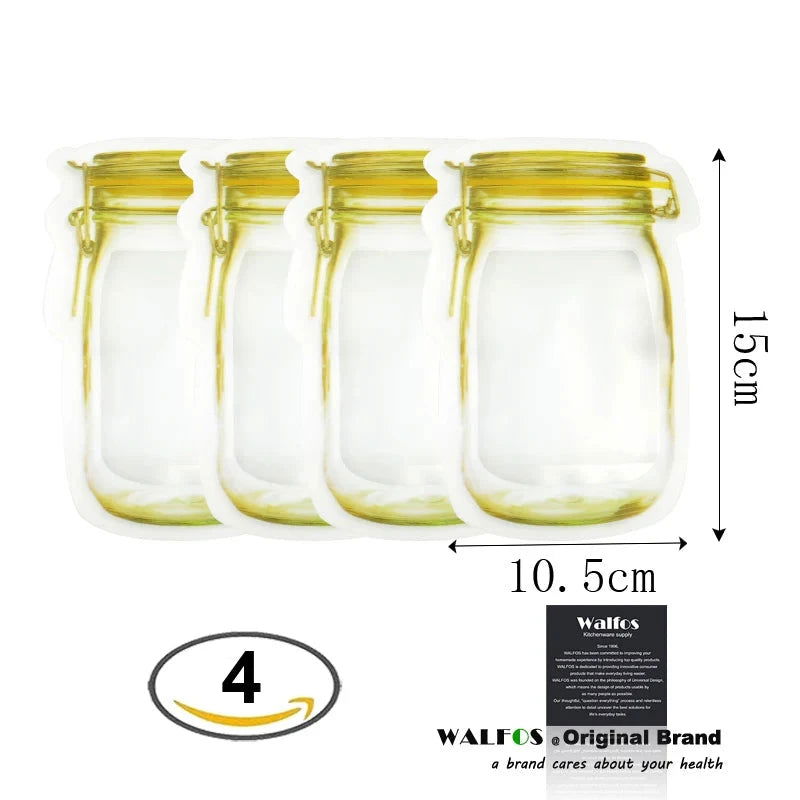 Lovely Pet Zipper Preservation Fridge Freezing Food Storage Bag Fresh Keeping Wrap Organizer Drop Shipping 70710 - Walfos® Kitchenware