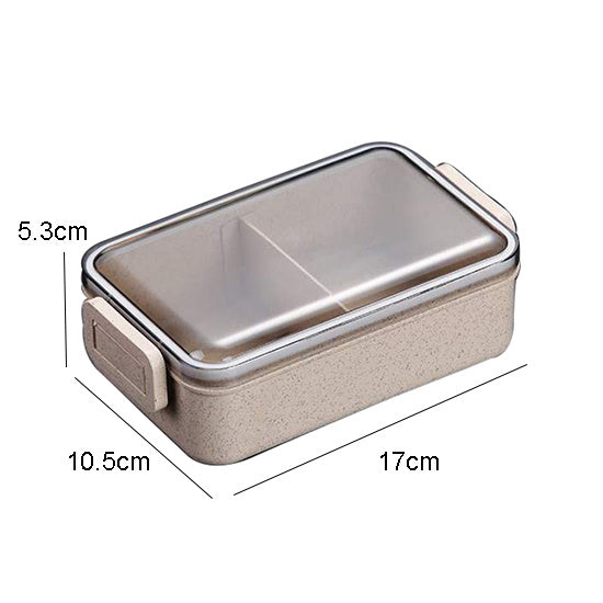 Lunch Box Wheat Straw Bento Box Microwaveable Plastic - Walfos® Kitchenware