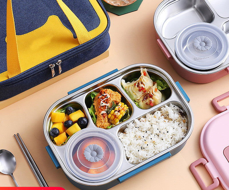 Lunch Box With Cutlery Large Capacity Sealed Bento Box - Walfos® Kitchenware