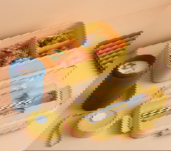 Microwaveable Heating Wheat Straw Bento Box - Walfos® Kitchenware