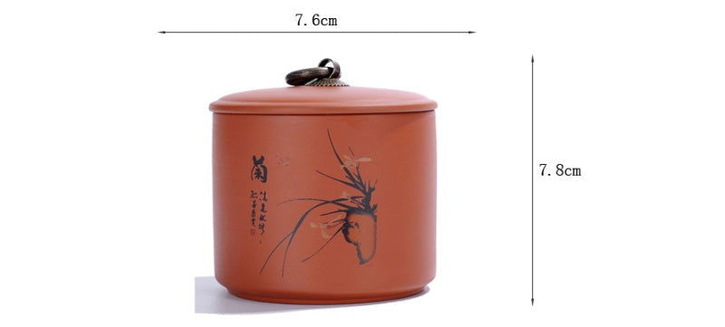 Plum Orchid Bamboo Chrysanthemum Black Tea Purple Sand Tea Pot - Walfos® Kitchenware