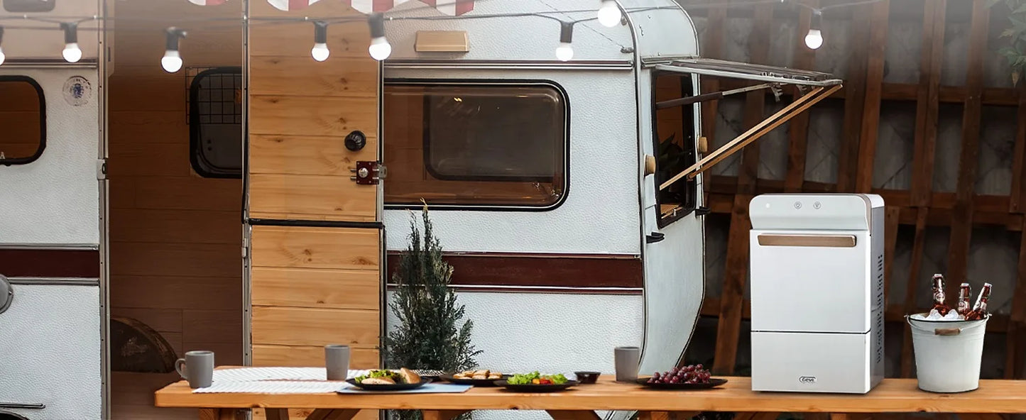 Maszyna do lodu Nugget Ice Machine, samoczyszcząca maszyna do lodu granulowanego, otwieranie i wylewanie wody, obudowa ze stali nierdzewnej