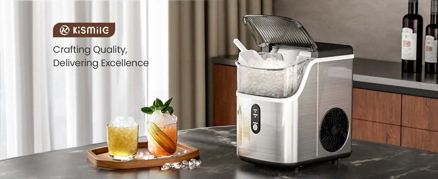 Wytwornice lodu na blat, 35 funtów/dzień, obsługa jednym kliknięciem, samoczyszcząca, wytwornica lodu na blat do domu/kuchni/biura
