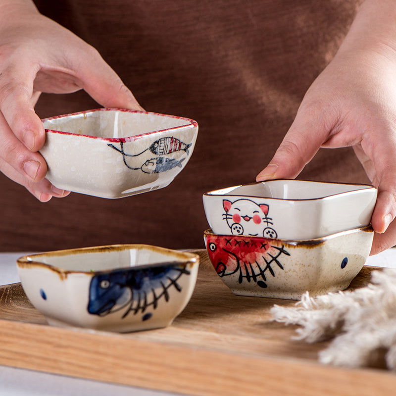 Seasoning Ceramic Small Home Dipping Sauce Dish Seasoning - Walfos® Kitchenware