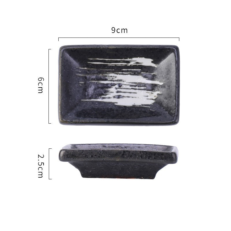 Seasoning Dish Delicate Rectangular Dish Ceramic Dish Restaurant Restaurant Wasabi Soy Sauce Dish Commercial - Walfos® Kitchenware