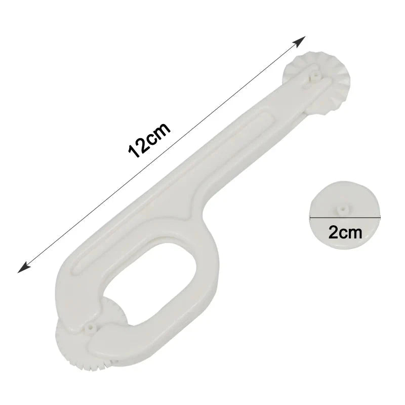 WALFOS 1pc 3 Wheel Fondant Cake Roller Modelling Embosser Cutter Plastic Cake Decorating Knife Fondant Cutter Sugar Craft Molds - Walfos® Kitchenware