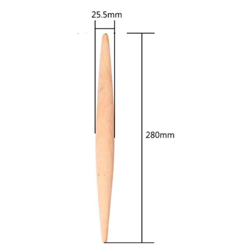 WALFOS 23 cm /28 cm Rolling Pin Wood Fondant Cake Dough Roller Non-Stick Cooking Tool Gadgets Pasta Dumpling Skin Maker Double - Walfos® Kitchenware