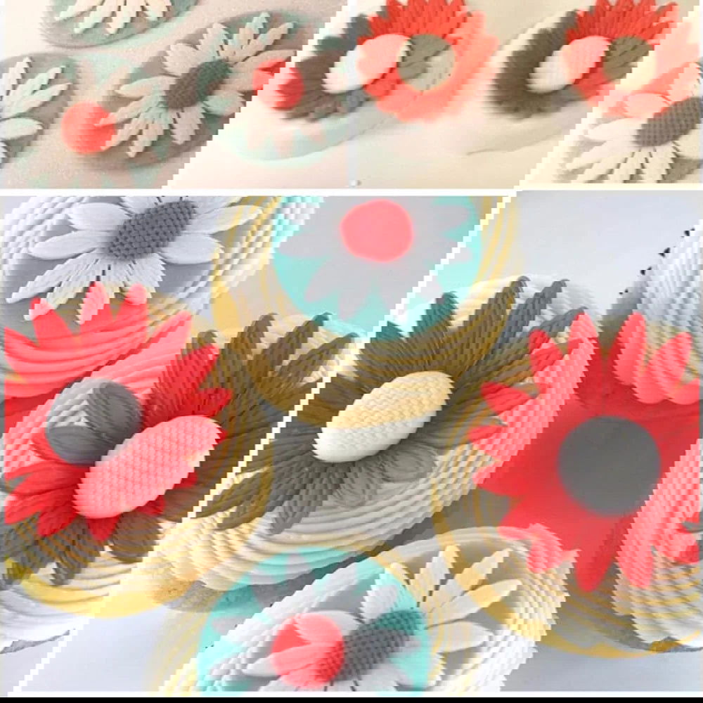 WALFOS 33 Pieces Plunger Fondant Cutter Cake Tools Cookie Biscuit Cake Mold Mould Craft DIY 3D Sugarcraft Cake Decorating Tools - Walfos® Kitchenware