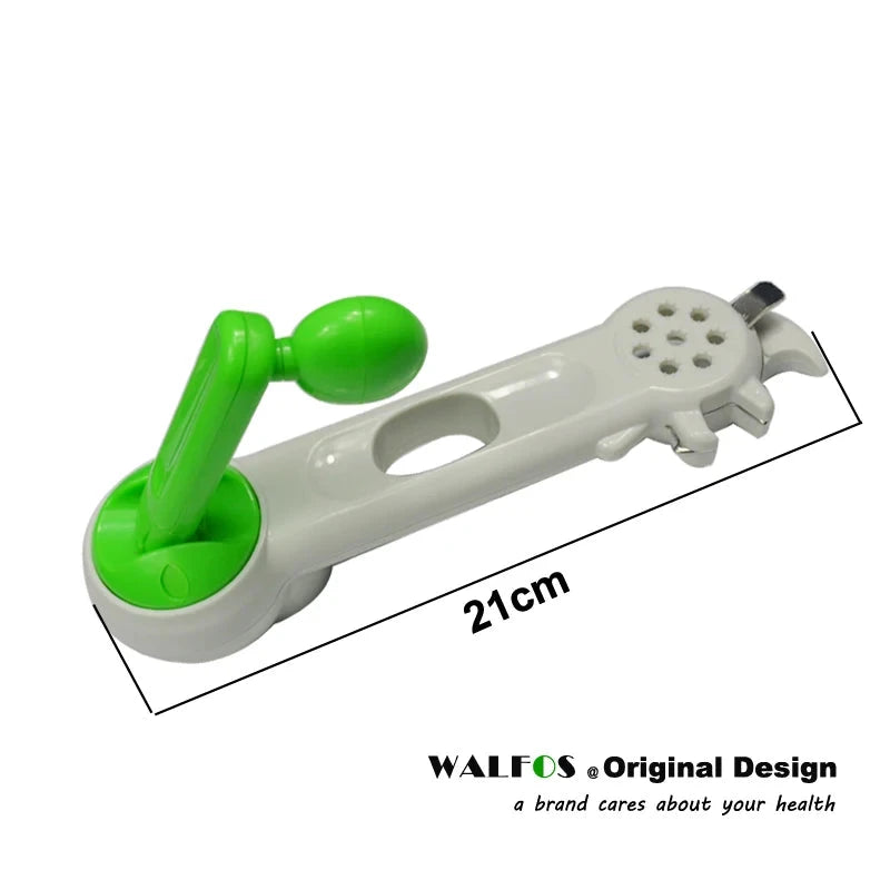 WALFOS 6 Ways Universal Can Opener For Opening Jar Can Bottle Wine Kitchen Multi Purpose All Size in One Tool 1 Piece - Walfos® Kitchenware