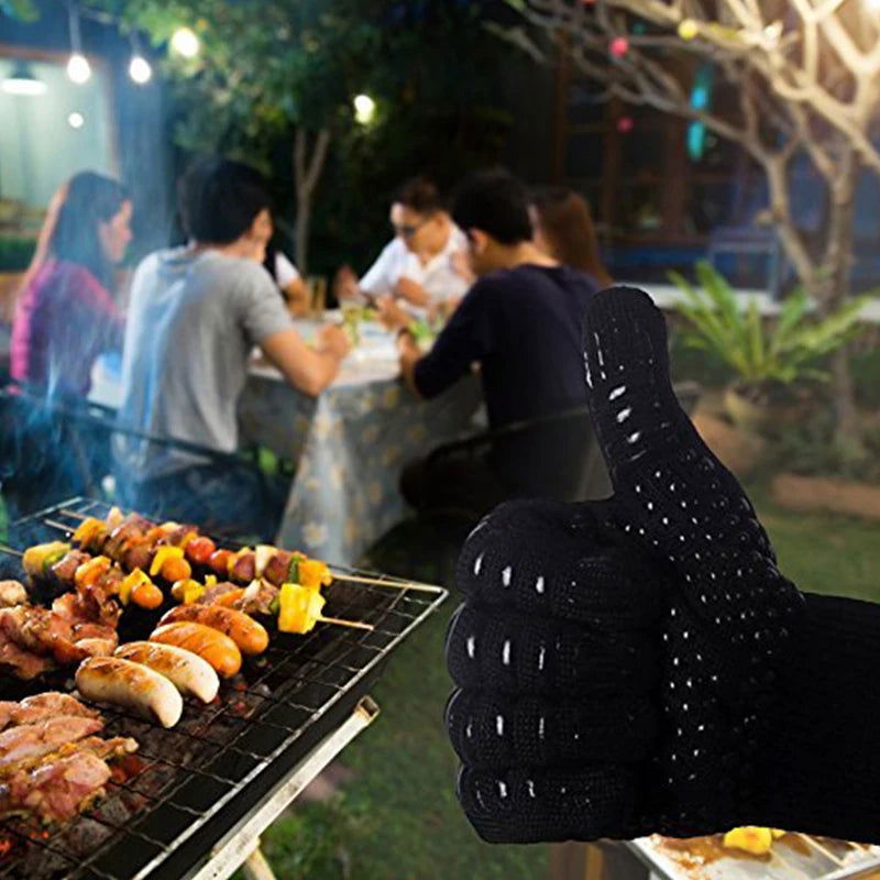 WALFOS Extreme Heat Resistant BBQ Gloves Grill Gloves Cooking Glove Oven Mitt for Kitchen Baking Tools - Walfos® Kitchenware