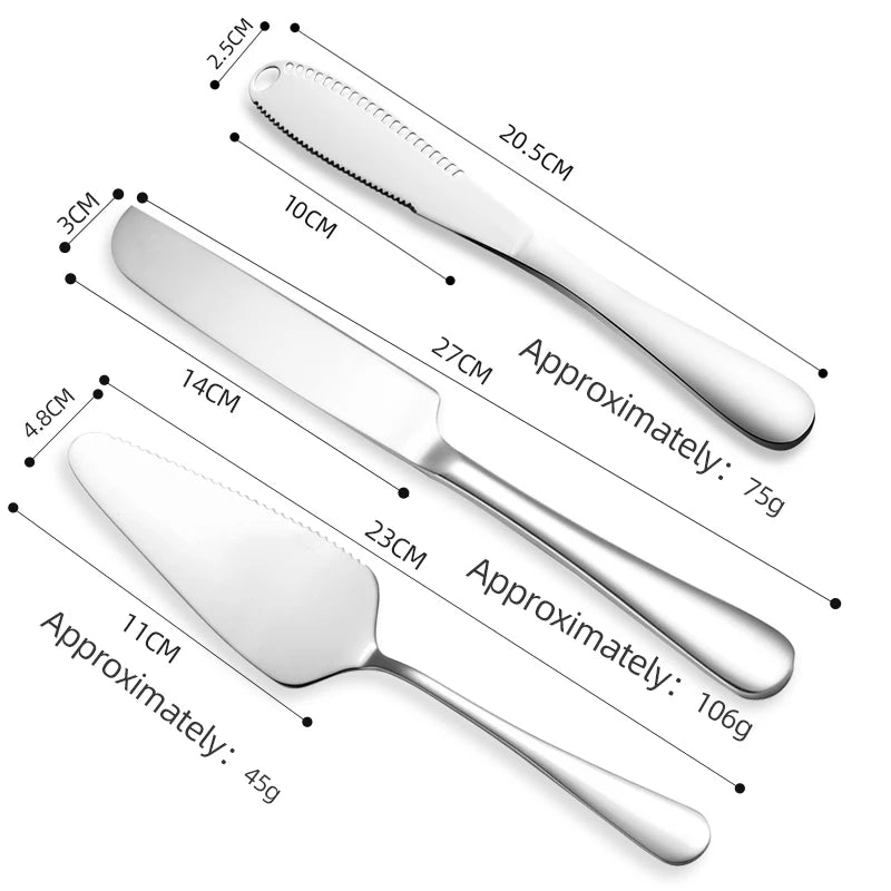 Walfos 1Set Portable Stainless Steels Cream Spatula Cake Butter Accessories Icing Frosting Knife For Cake Smoother Kitchen Tool - Walfos® Kitchenware