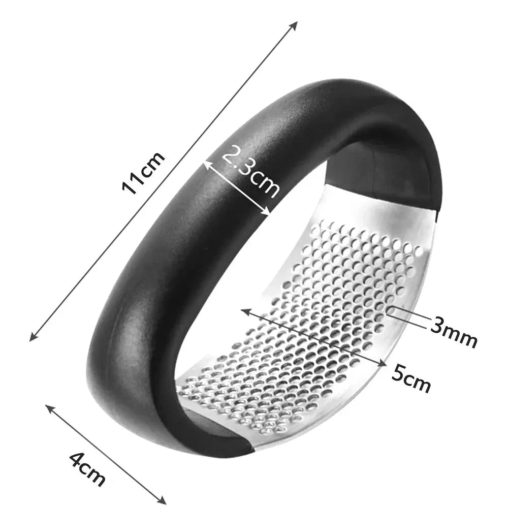 Walfos 1pcs Stainless Steel Garlic Press Manual Garlic Mincer Chopping Garlic Tools Curve Fruit Vegetable Tools Kitchen Gadgets - Walfos® Kitchenware
